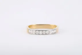 18k Two-Tone  Gold 0.20tcw Diamond Band Size 6 (2.55g.)