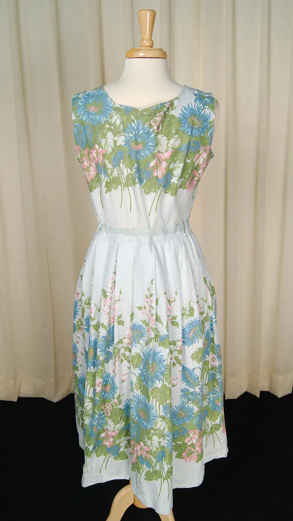 1950s Garden Swing Dress