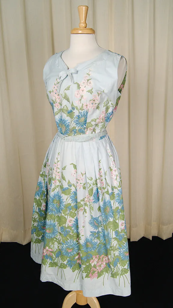 1950s Garden Swing Dress