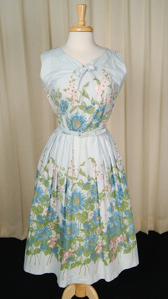 1950s Garden Swing Dress