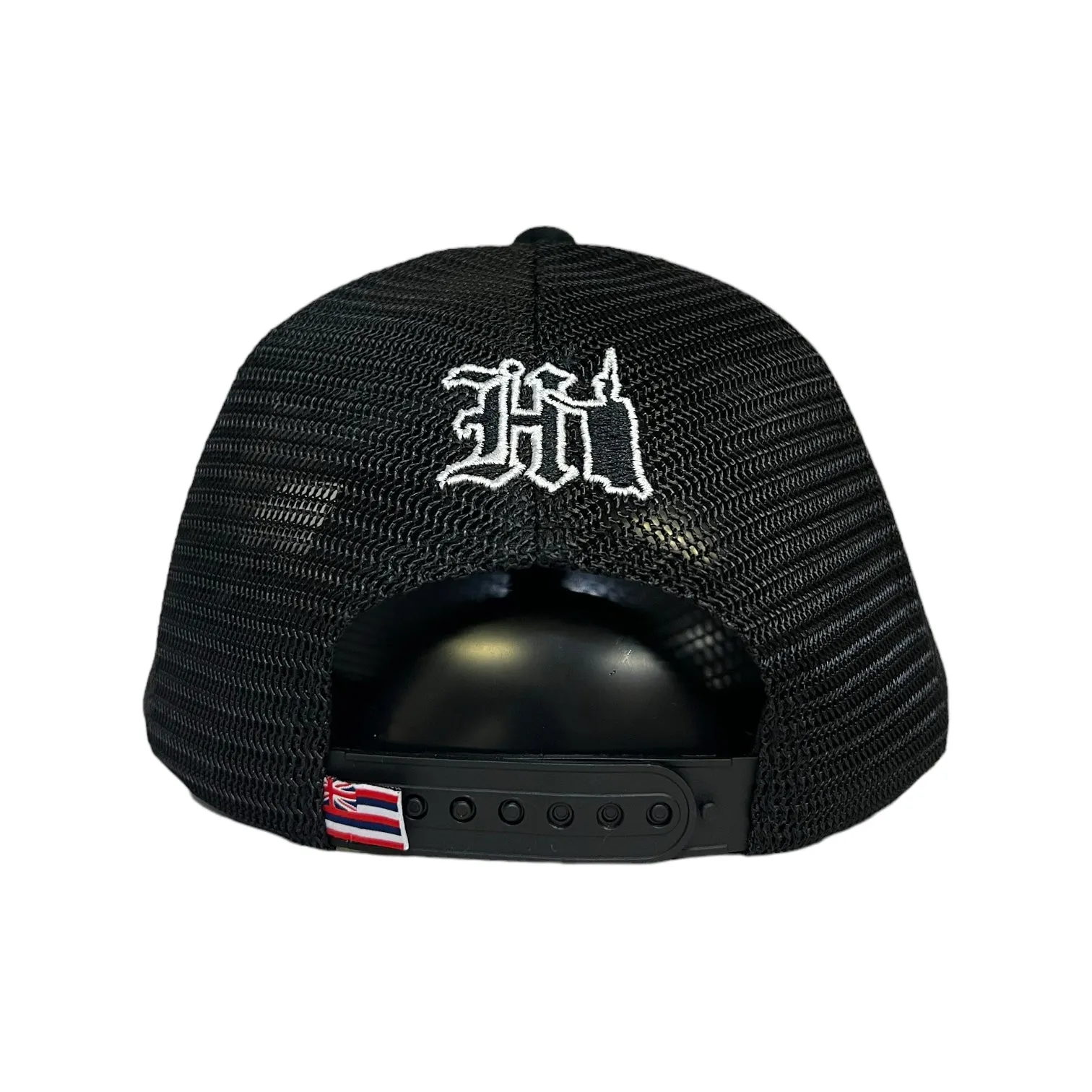 808ALLDAY Black Box HI Kam Embroidered Trucker