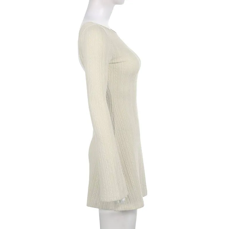 A-line Knitted Dress