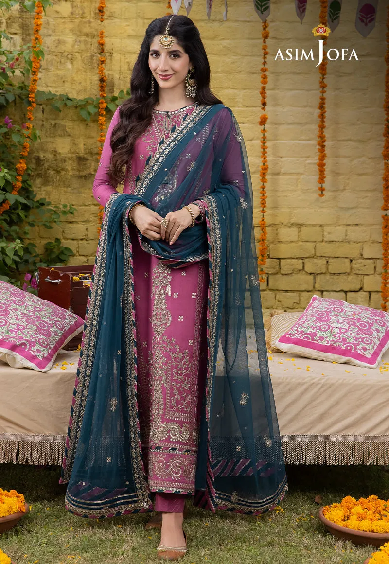 Abresham by Asim Jofa Embroidered Cotton Unstitched 3Pc Suit AJAB-19