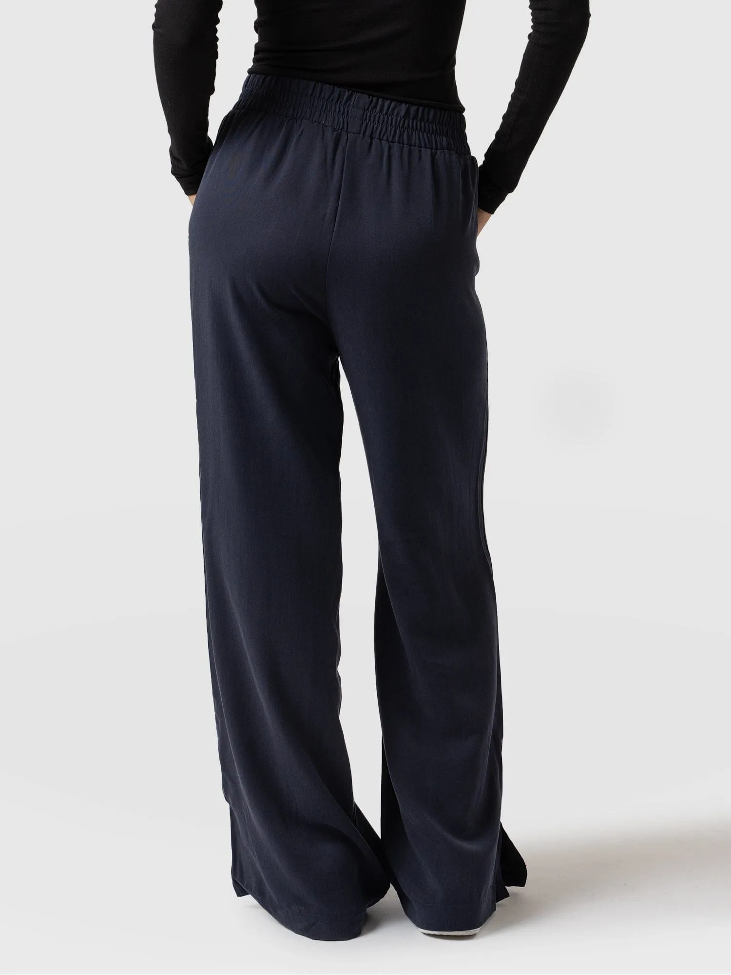 Adaline Wide Leg Pant - Navy