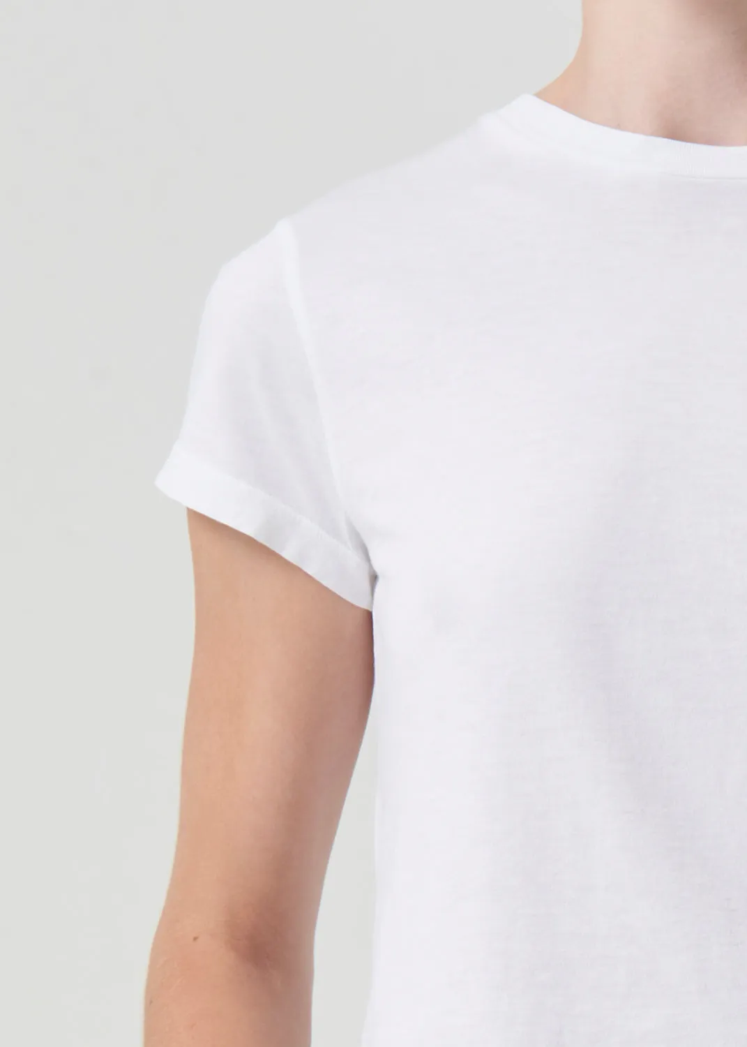 Adine Shrunken Tee in White