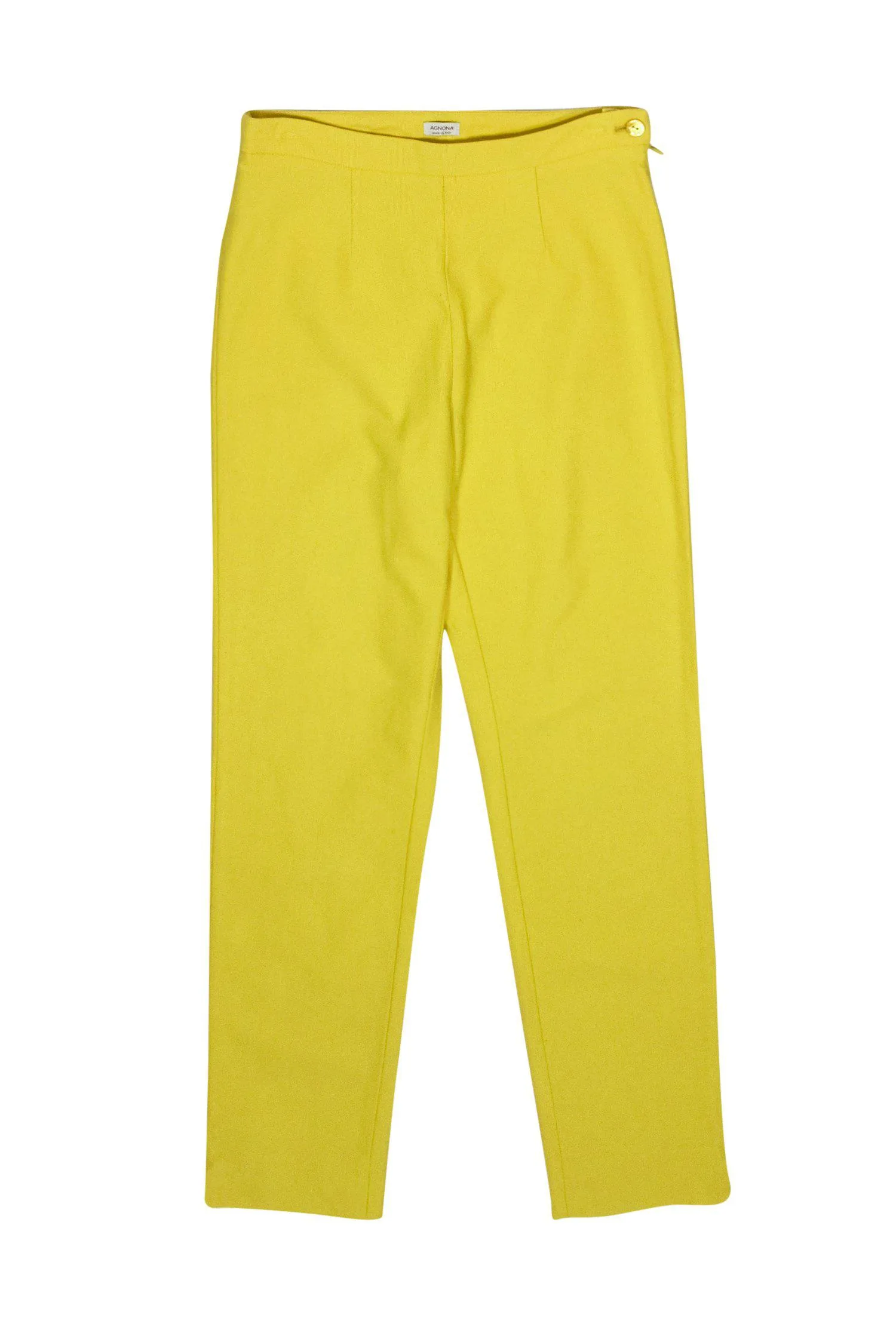 Agnona - Yellow Skinny Trousers Sz 6