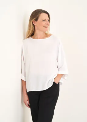 AMBROSE CREPE 3/4 SLEEVE TOP