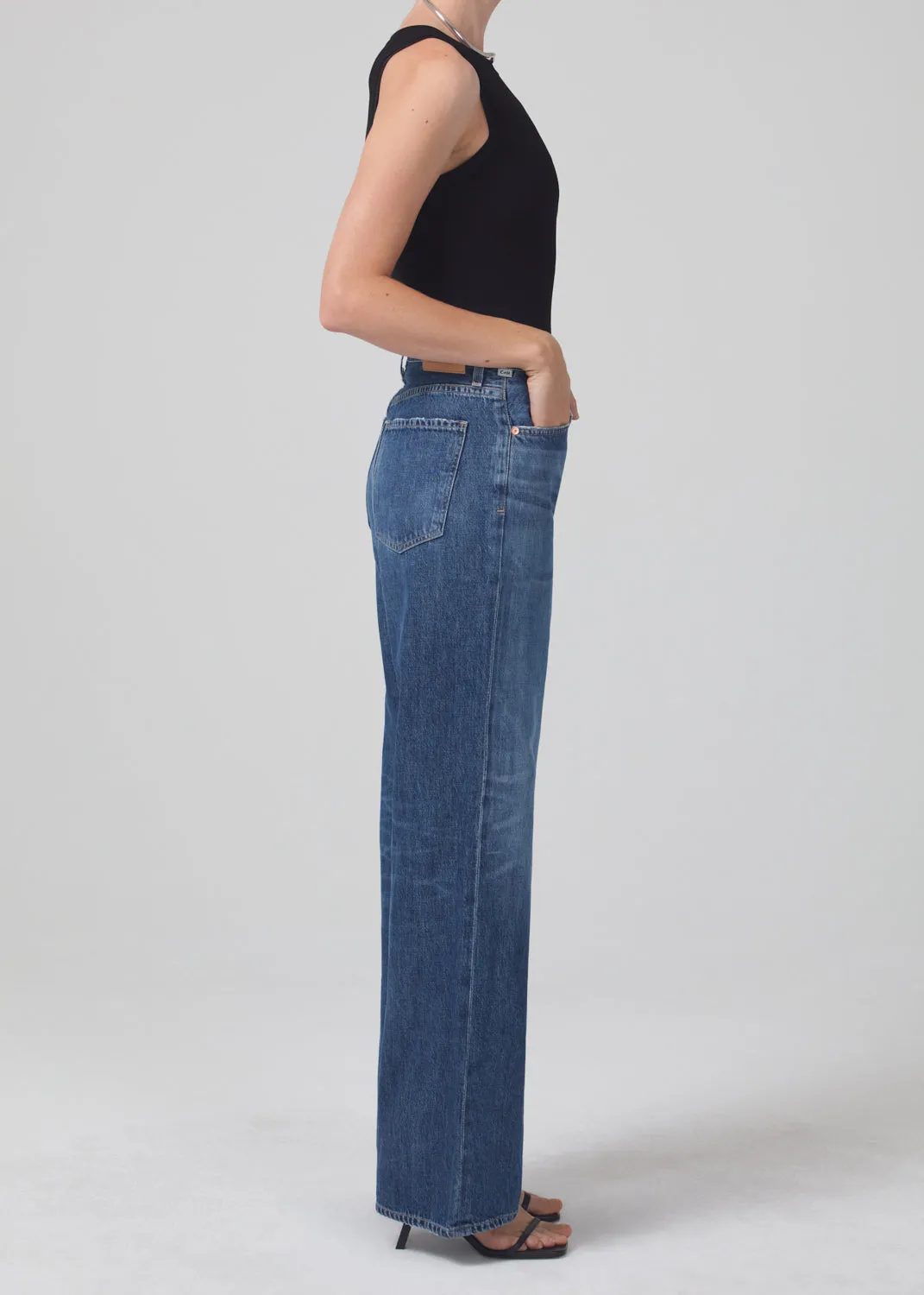 ANNINA TROUSER JEAN IN BLUE ROSE