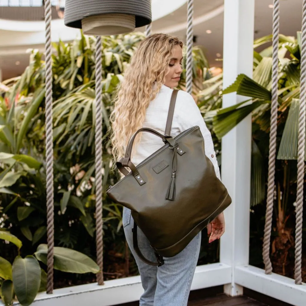 Arch Luxe Nappy Bag Olive