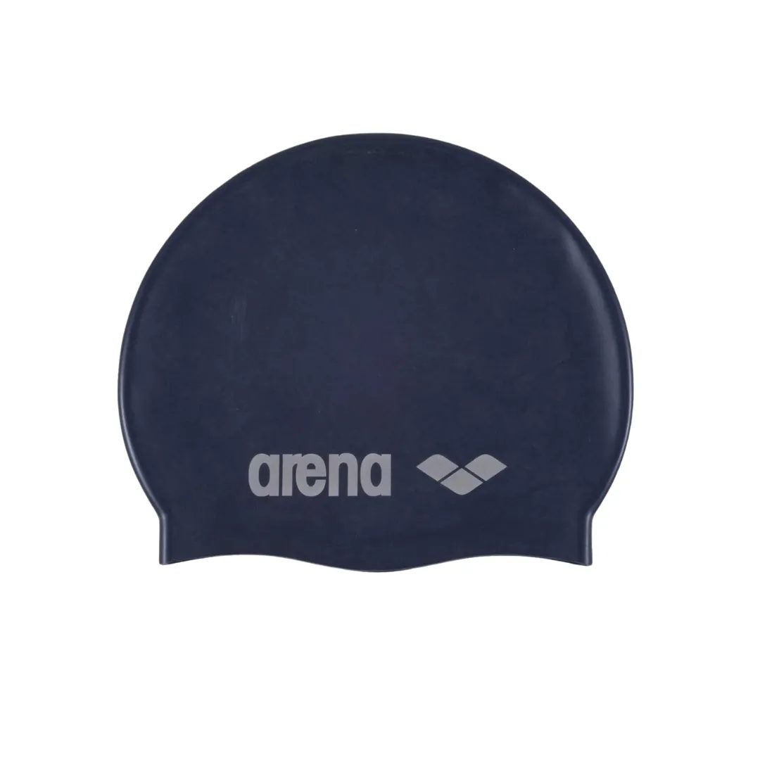 Arena Classic Silicone Jr Cap | Denim - Silver