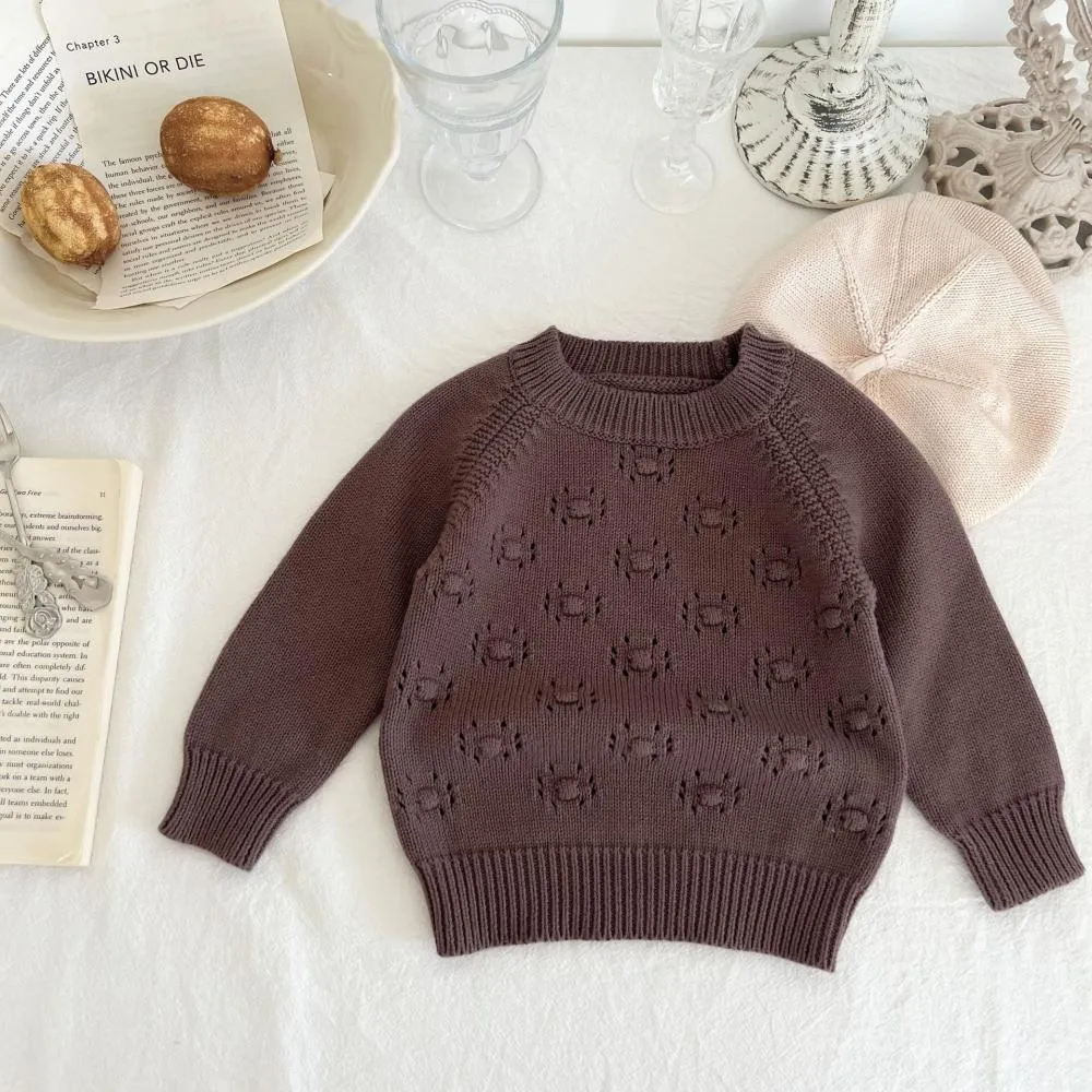 Baby Girl Knit Sweater Autumn Pullover Sweater Baby Boutique Clothes In Bulk