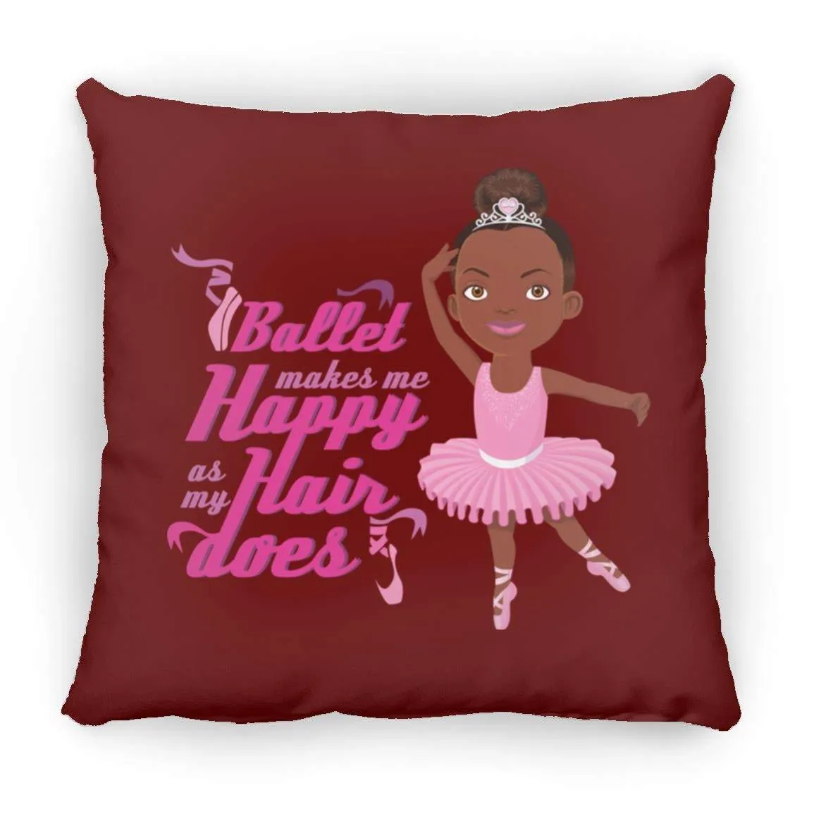 Ballerina Throw Pillow 16x16