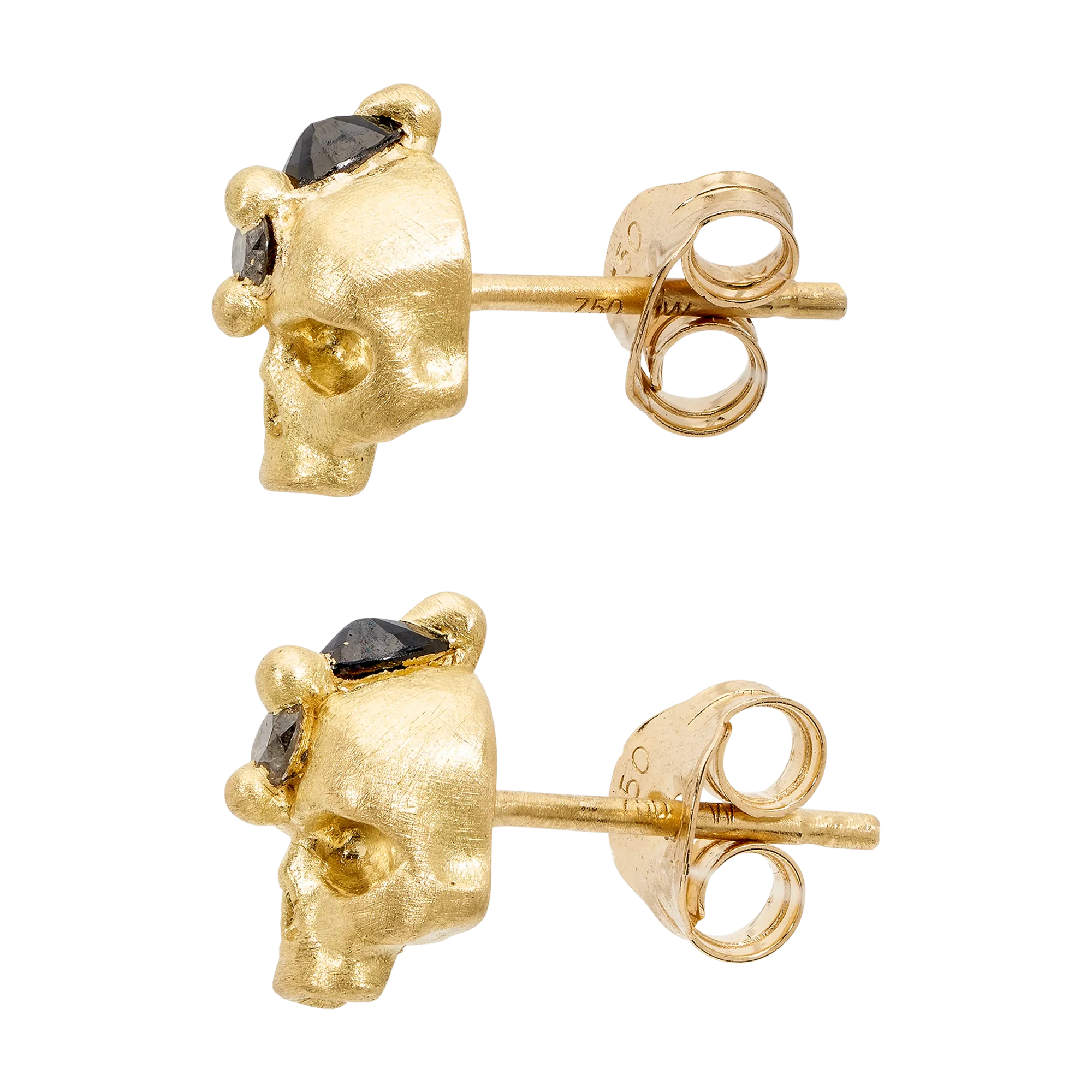 Black Island Of Idols Skull Stud Earrings - Made to Order