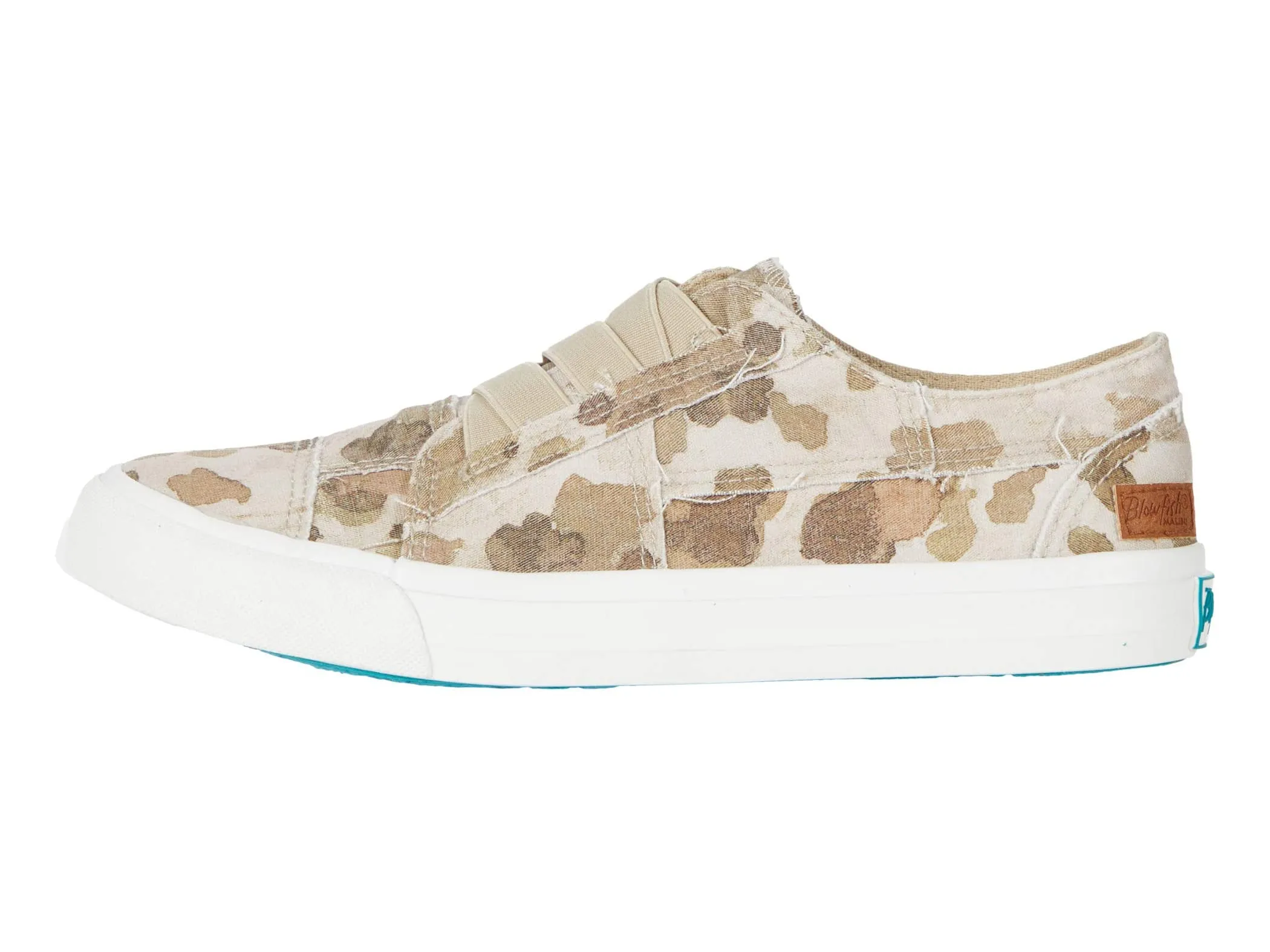 Blowfish Malibu Marley Natural Splatter Camoflauge Canvas Slip On Shoes Sneaker