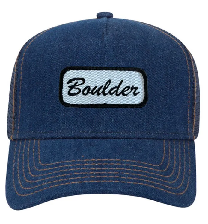 Boulder Name Plate Denim Trucker