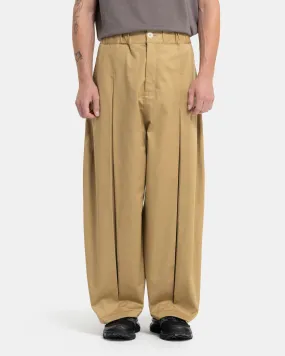 Box Pleat Trouser in Sand