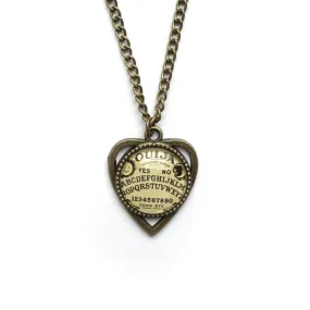 Bronze Ouija Planchette Necklace