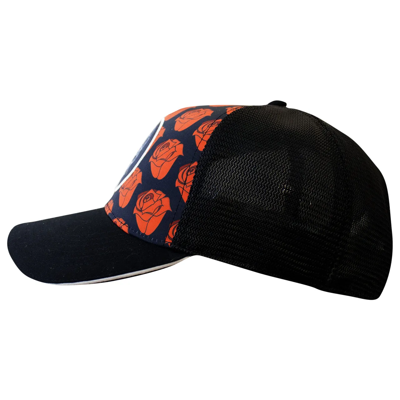 Calavera de Rosas Sugar Skull 5 Panel Trucker Hat