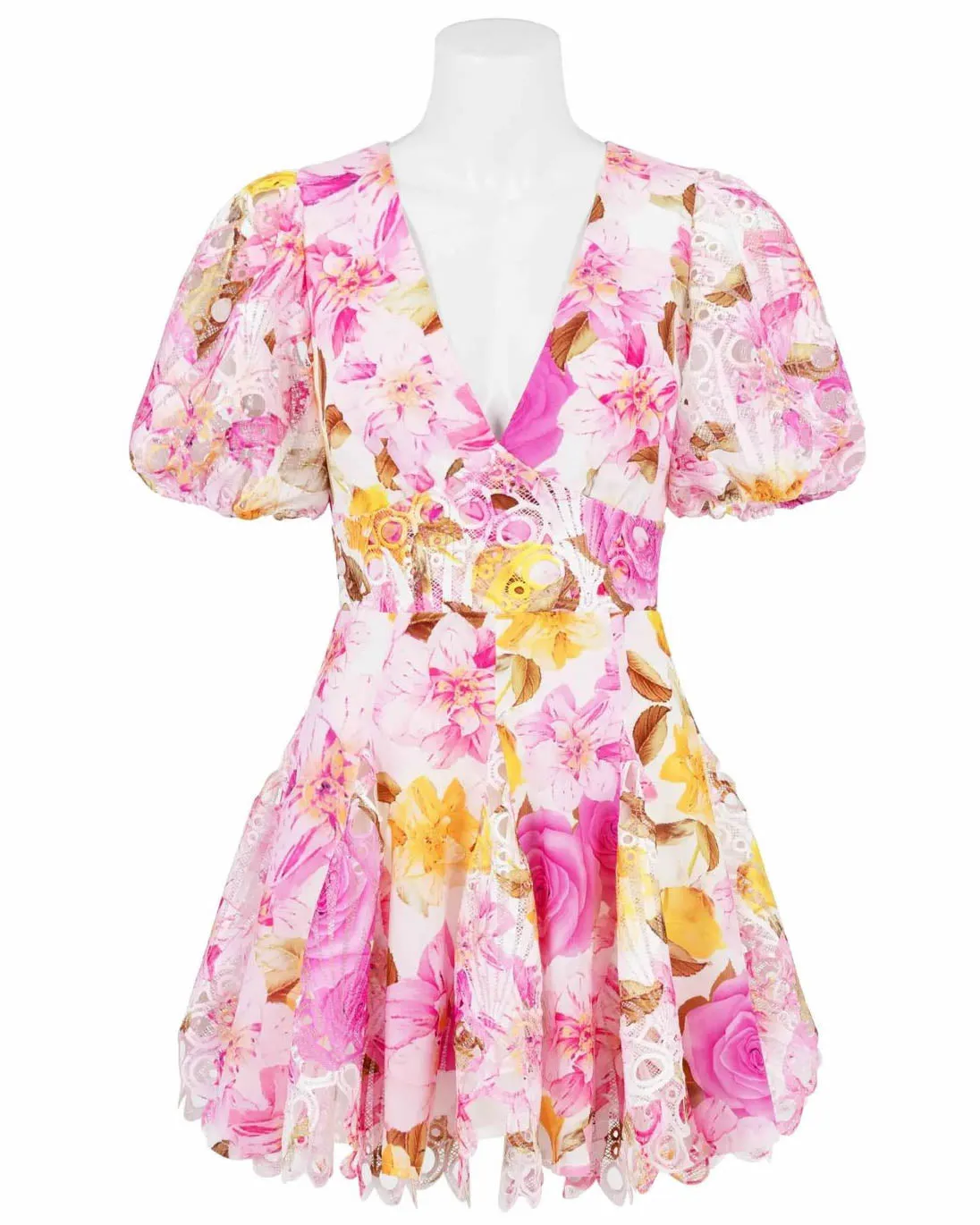 Cassia Mini Dress Pink Floral