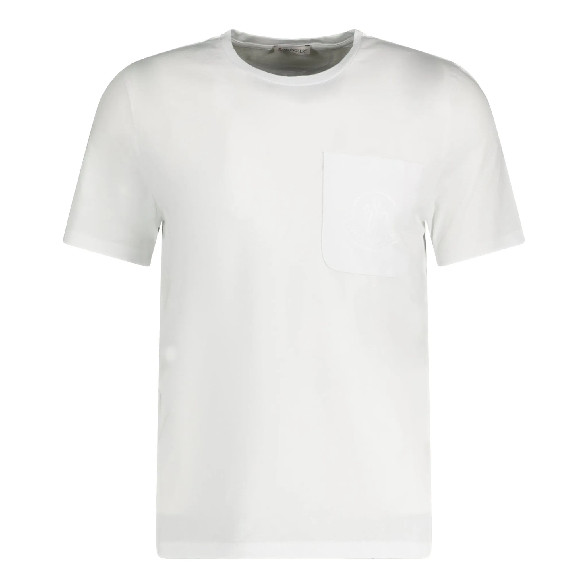 Chest Print Logo Classic Pocket T-Shirt White