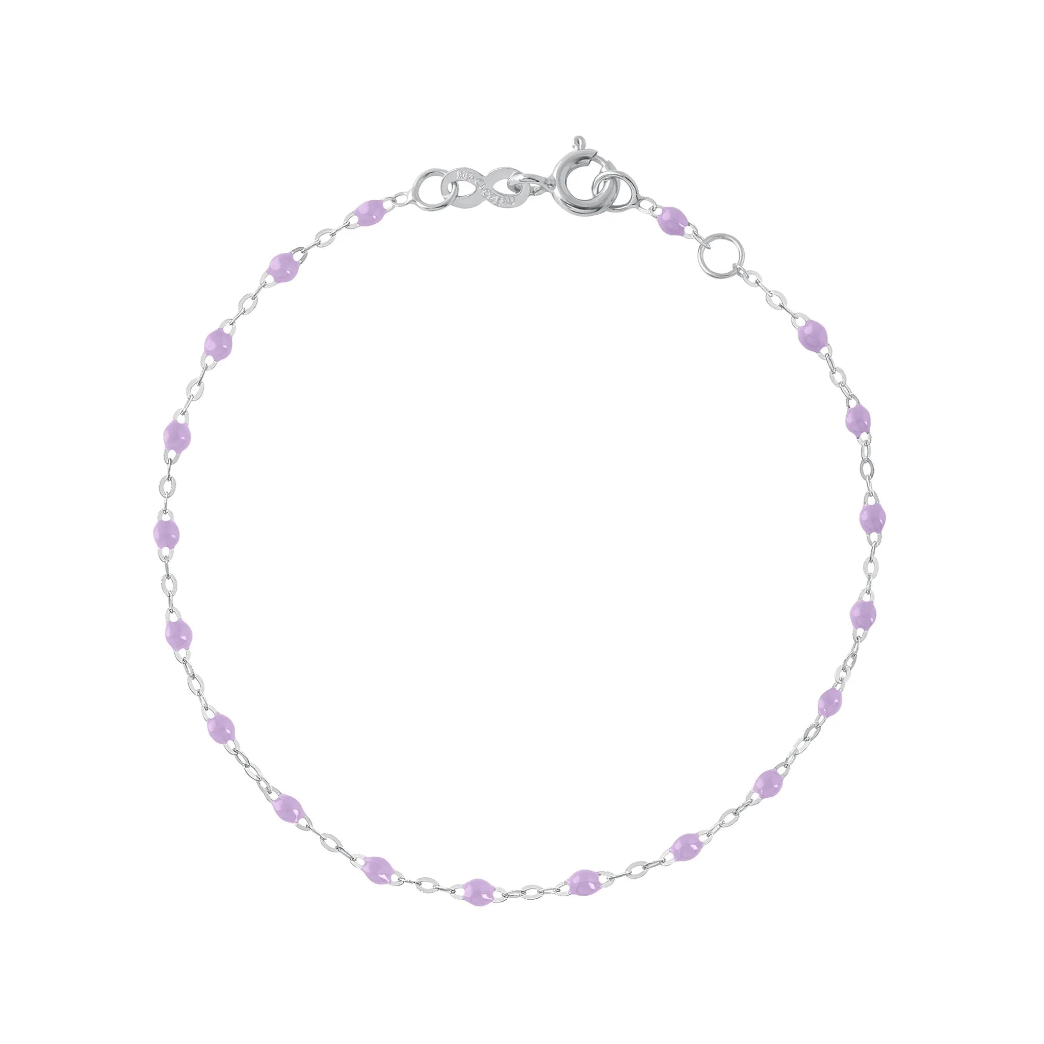 Classic Gigi Lilac bracelet, White Gold, 5.9"