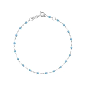 Classic Gigi Turquoise bracelet, White Gold, 5.9"