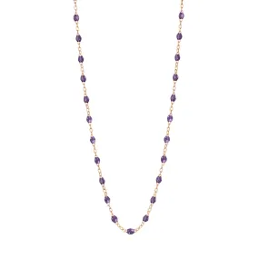 Classic Gigi Violet necklace, Rose Gold, 19.7"