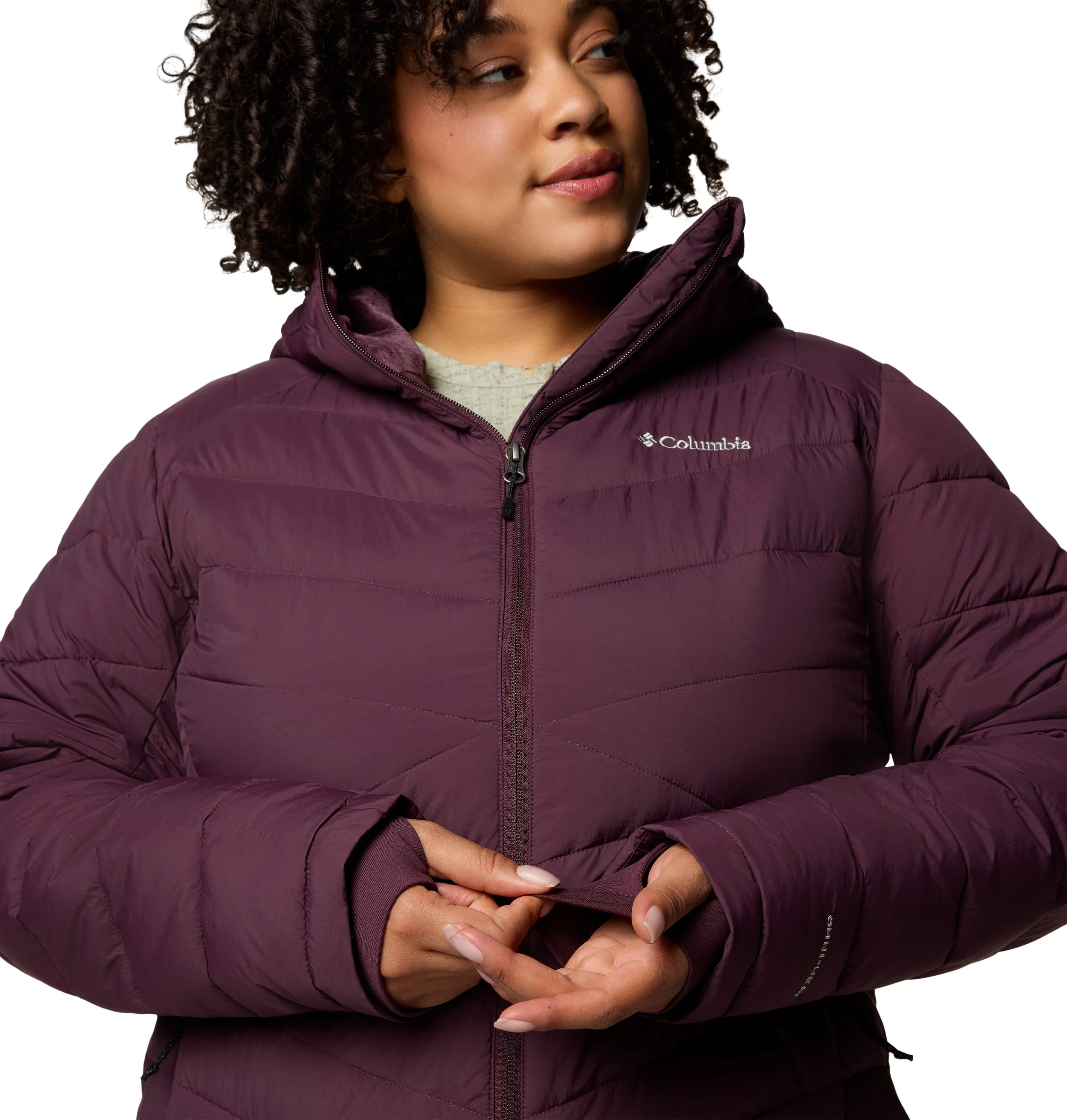 Columbia Women's Joy Peak II Mid Hooded Insulated Parka (Moonvista)