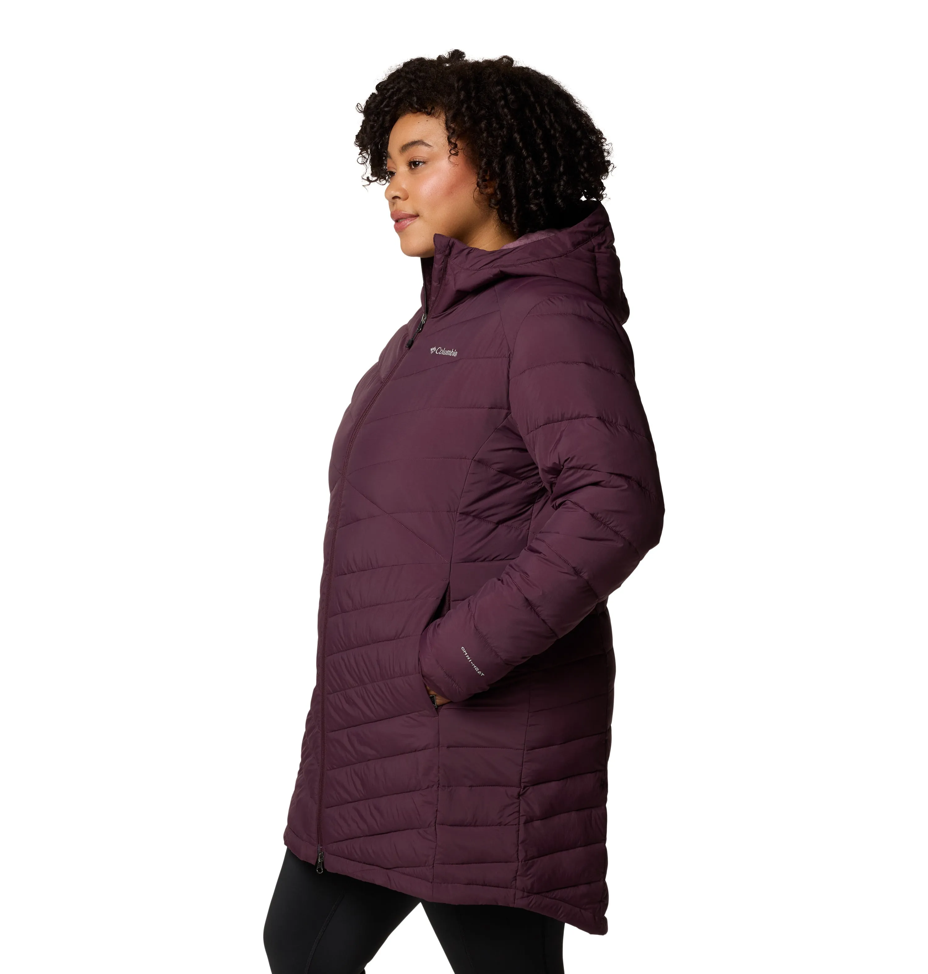 Columbia Women's Joy Peak II Mid Hooded Insulated Parka (Moonvista)