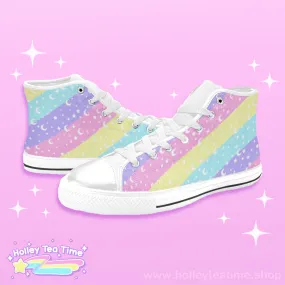 Cosmic Rainbow Women's Classic High Top Shoes