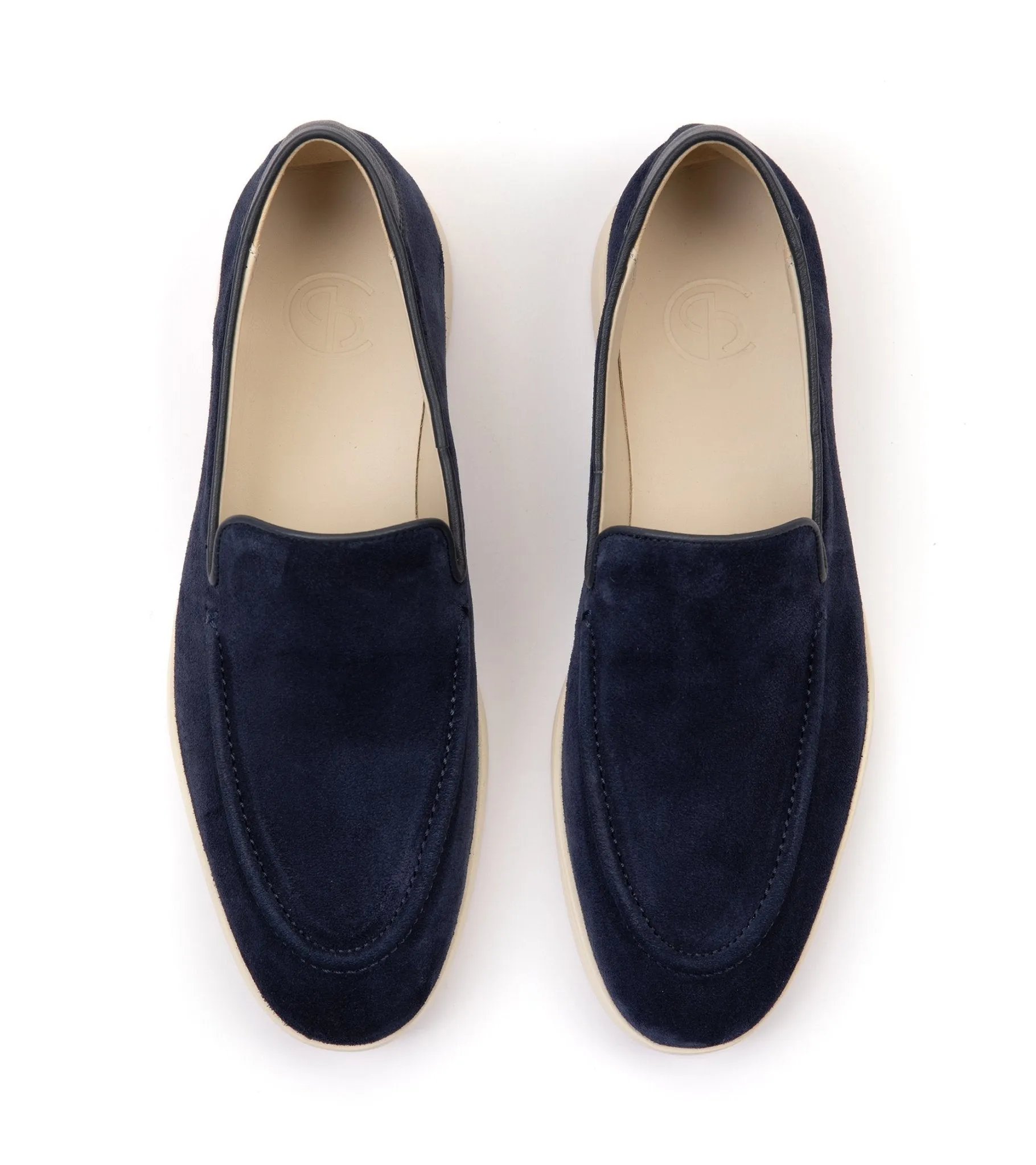 CQP Debonair Suede Slip-On Sneaker: Navy