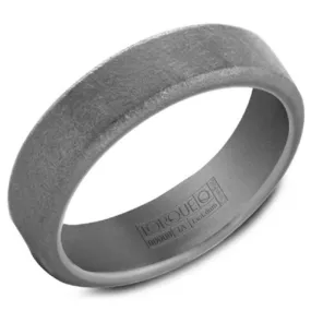 Crown Ring Torque Grey Tantalum 6mm Wedding Band