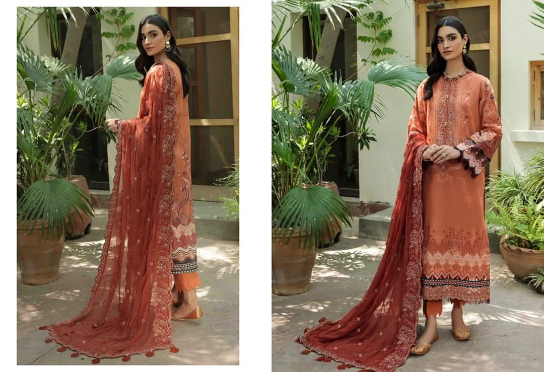 D03 Russet - FARASHA LAWN VOL 2`22