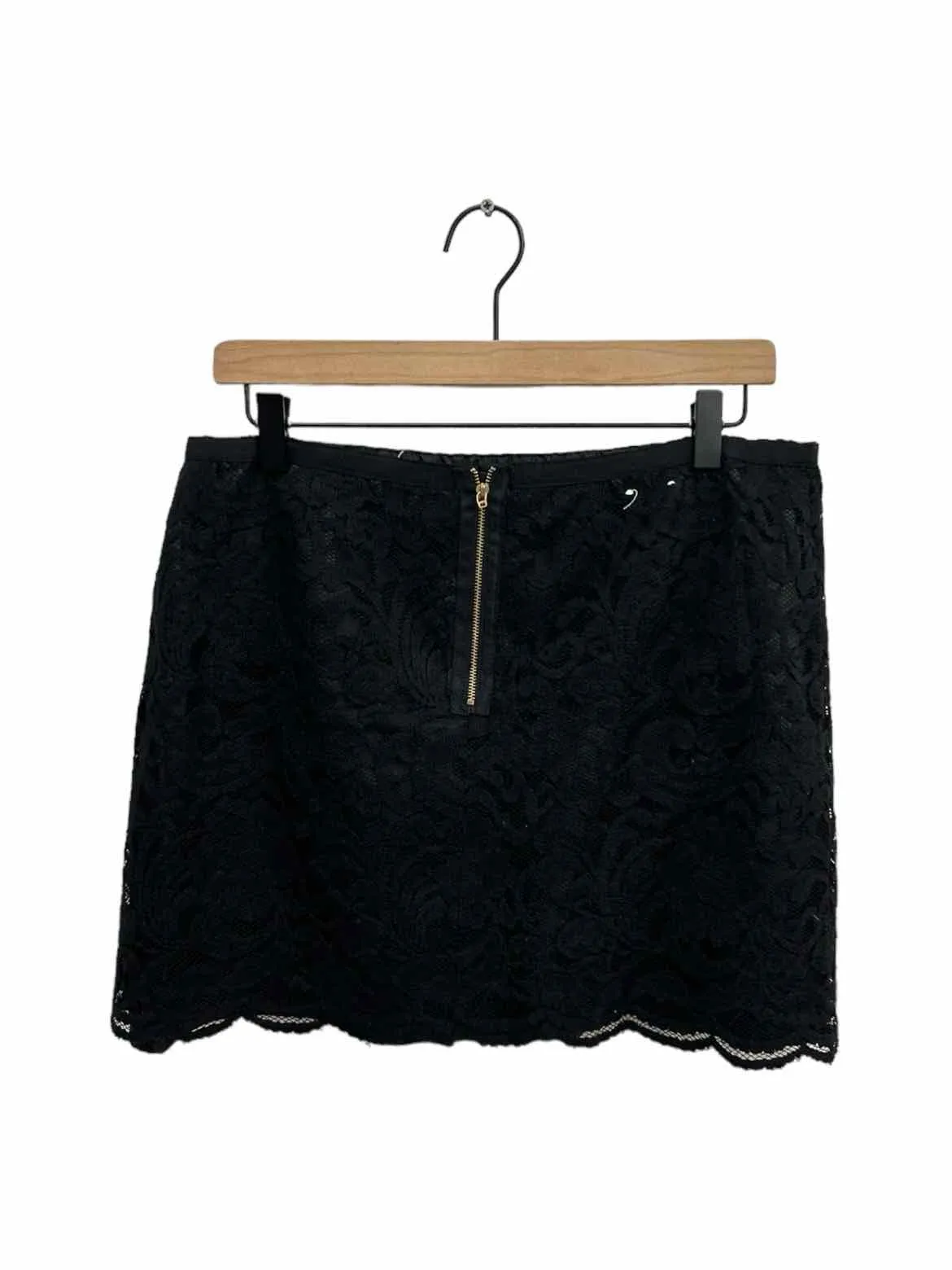 DALIA COLLECTION Black Lace Women Size 12 Skirt