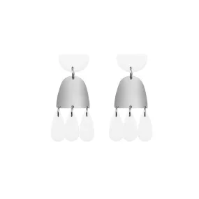 Doris Collection - Silver Ashen Earrings