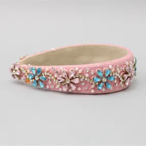 Fancy Baby Pink Floral Hair Band