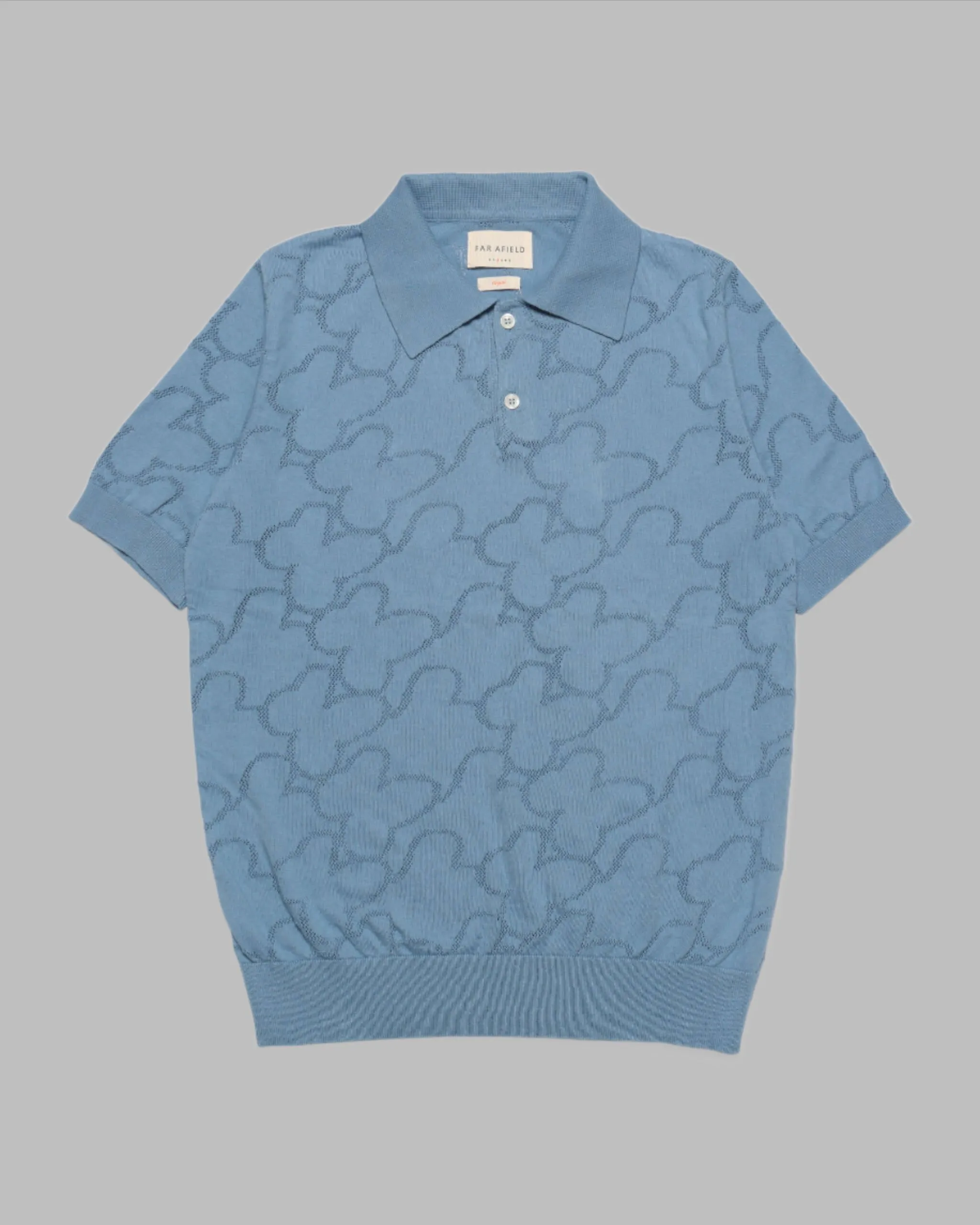 Far Afield BELSER Polo Allure Blue Floral Lace