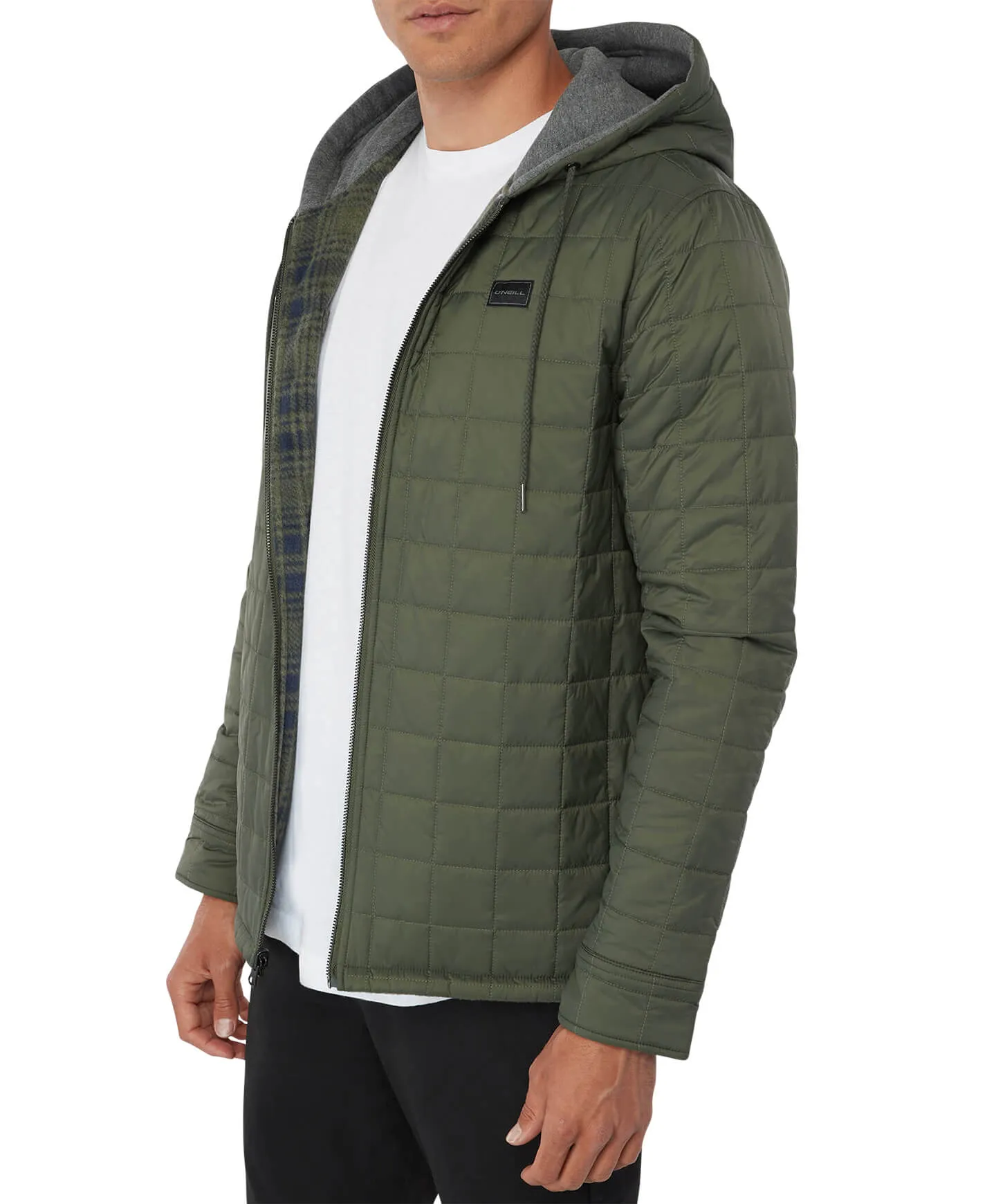 Glacier Hood Reversible Jacket - Dark Olive