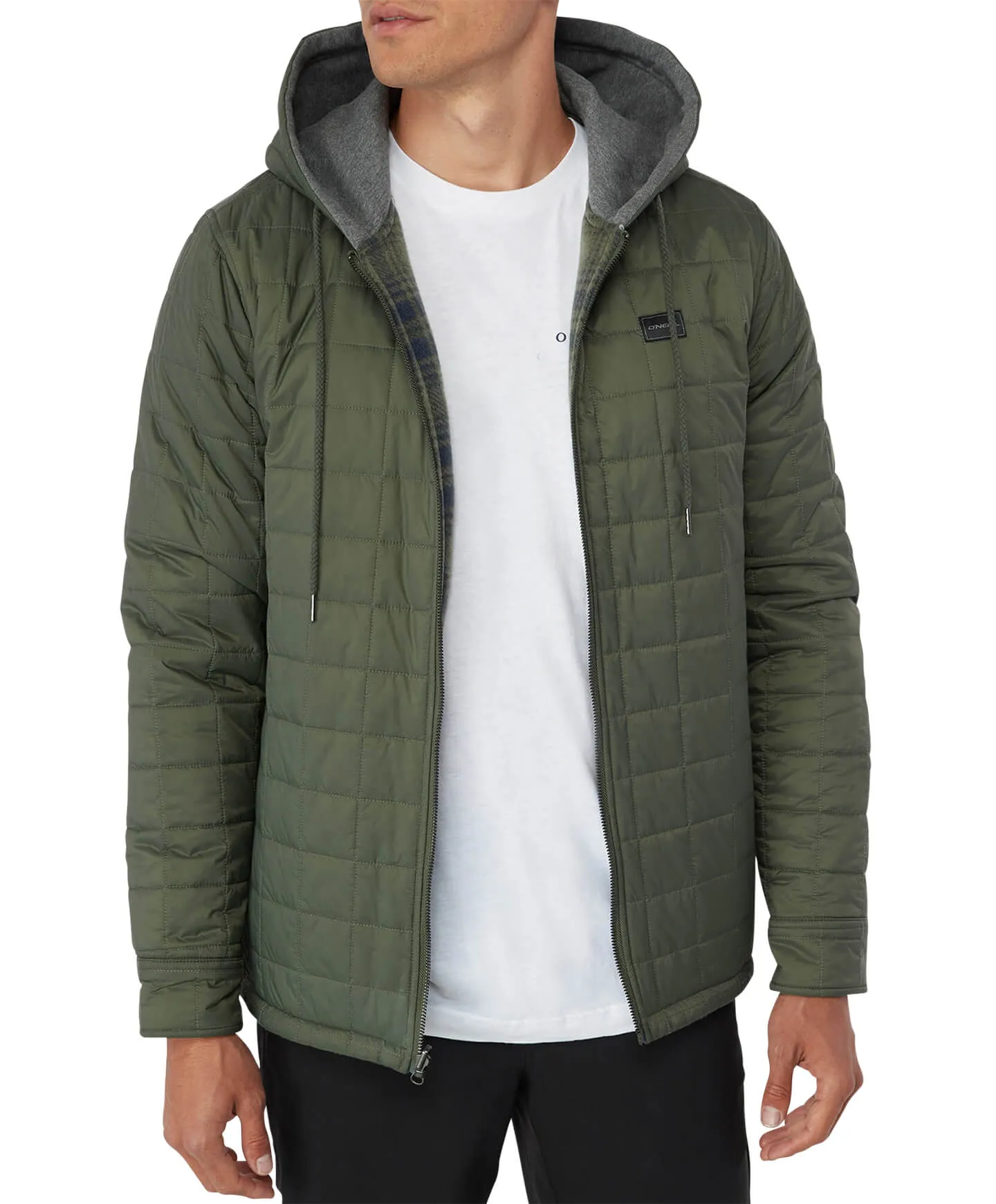 Glacier Hood Reversible Jacket - Dark Olive