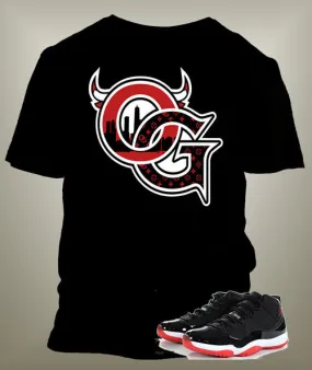 Graphic OG T-Shirt To Match Retro Air Jordan 11 Low Bred Shoe