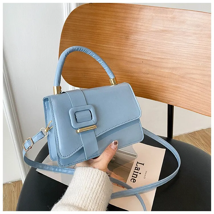 High Quality PU Leather Woman Handbags Luxury Designer Female Shoulder Bag 2021 New Fashion All-match Messenger Small Square Bag