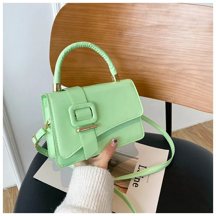 High Quality PU Leather Woman Handbags Luxury Designer Female Shoulder Bag 2021 New Fashion All-match Messenger Small Square Bag