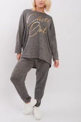 Italian Chill Out Gold Foil Logo Loungewear