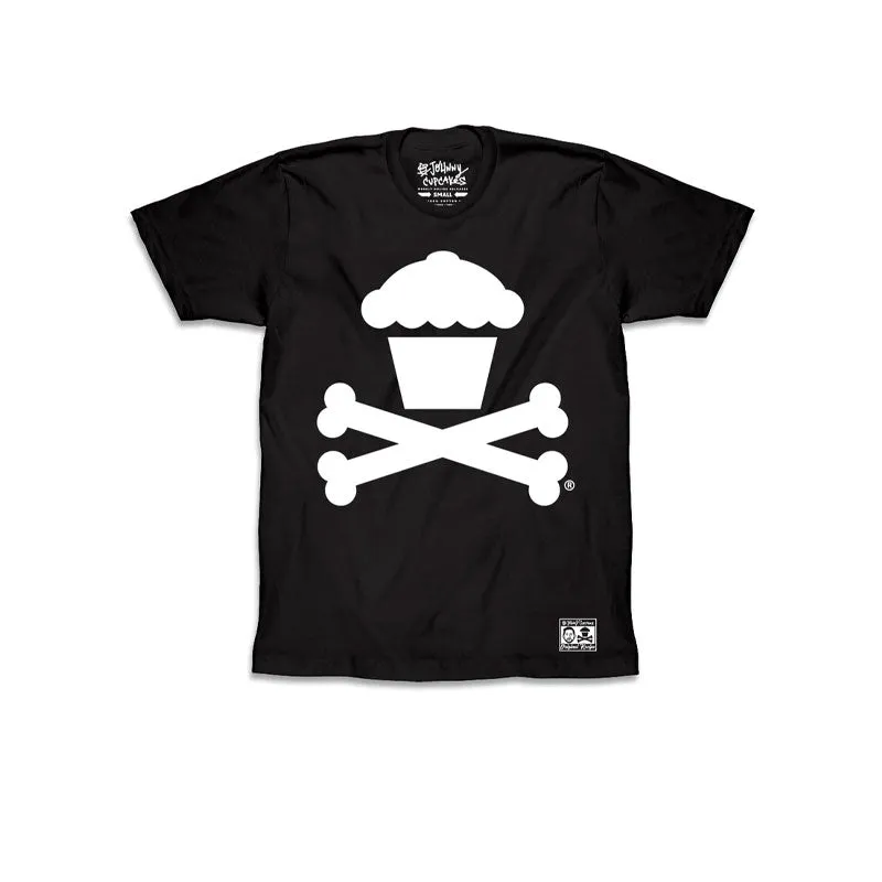 JOHNNY CUPCAKE CLASSIC CROSSBONES TEE BLACK JCT-001