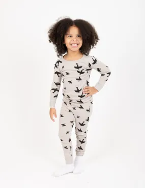 Kids Grey Bird Pajamas