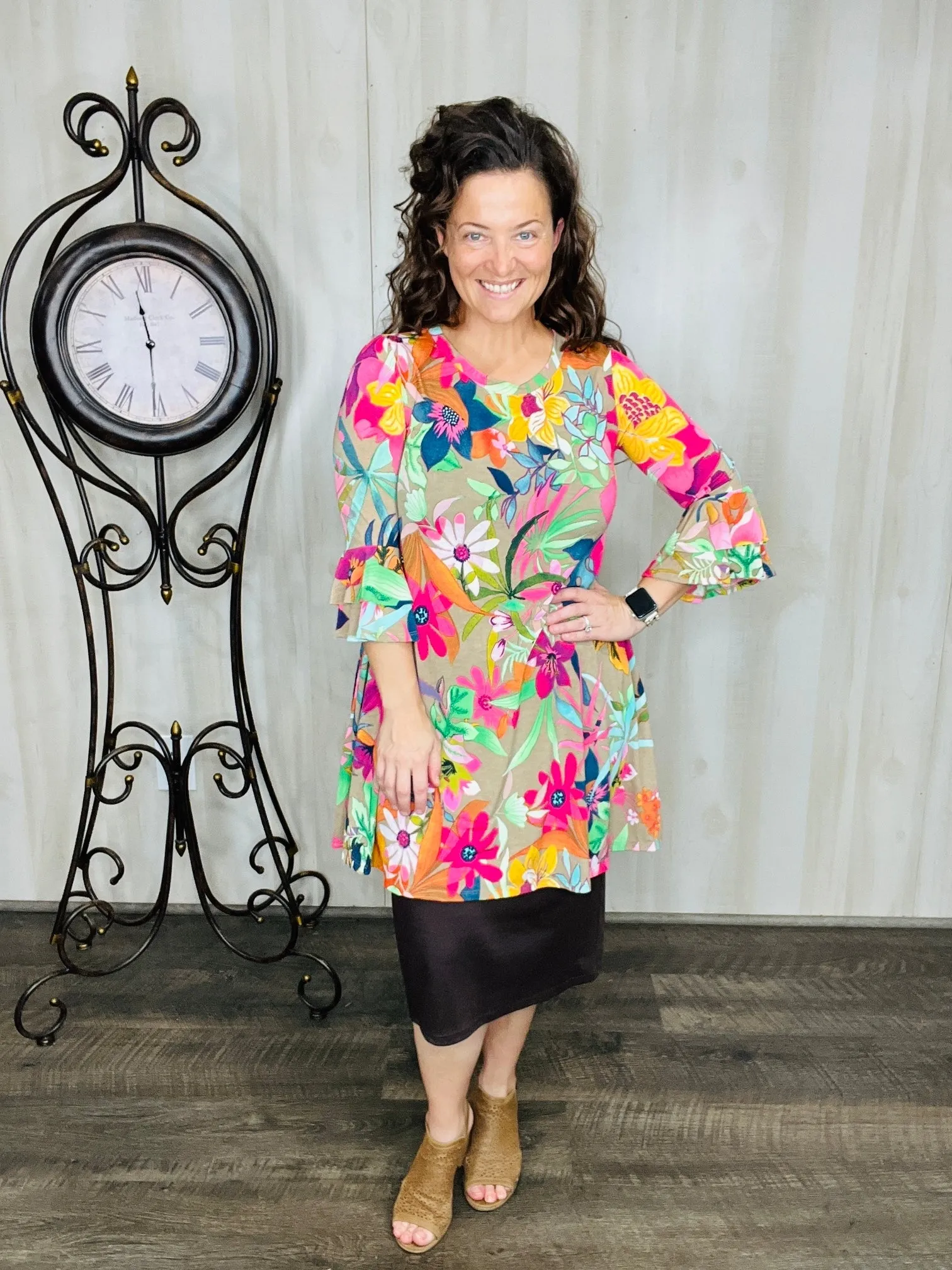 Make a Statement Floral Tunic