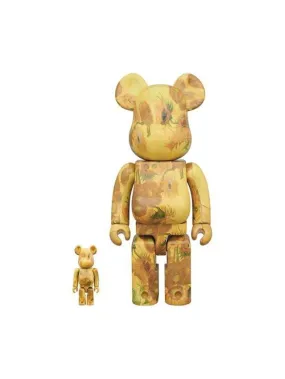 Medicom Toy Be@rbrick Van Gogh Museum Sunflowers 100% & 400% Set