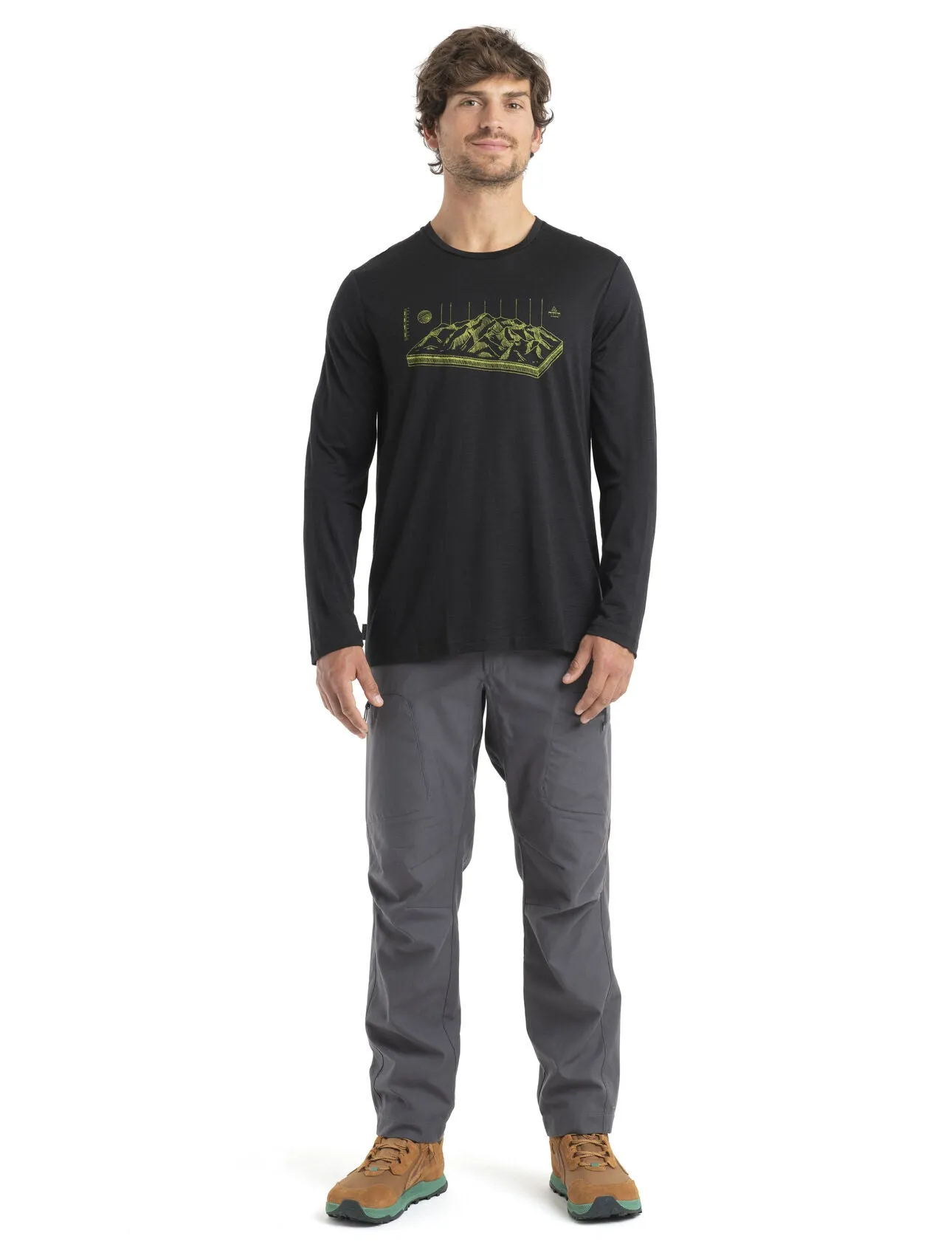 Mens Merino 150 Tech Lite II Long Sleeve Tee Alps 3D