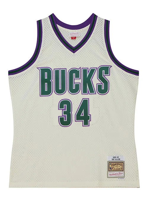 Mitchell & Ness HWC '93 Energy Ray Allen Milwaukee Bucks Swingman Jersey