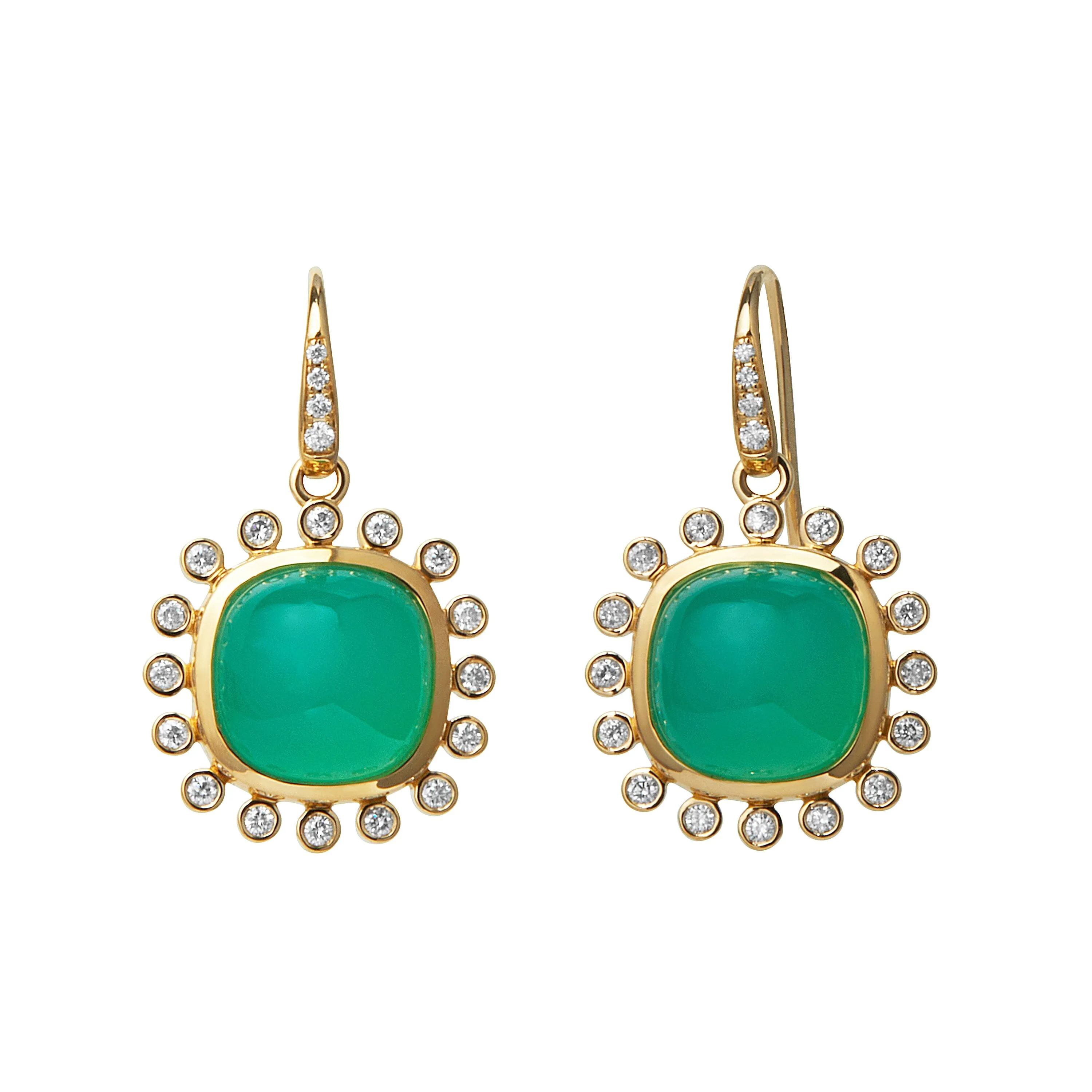 Mogul Chrysoprase Earrings